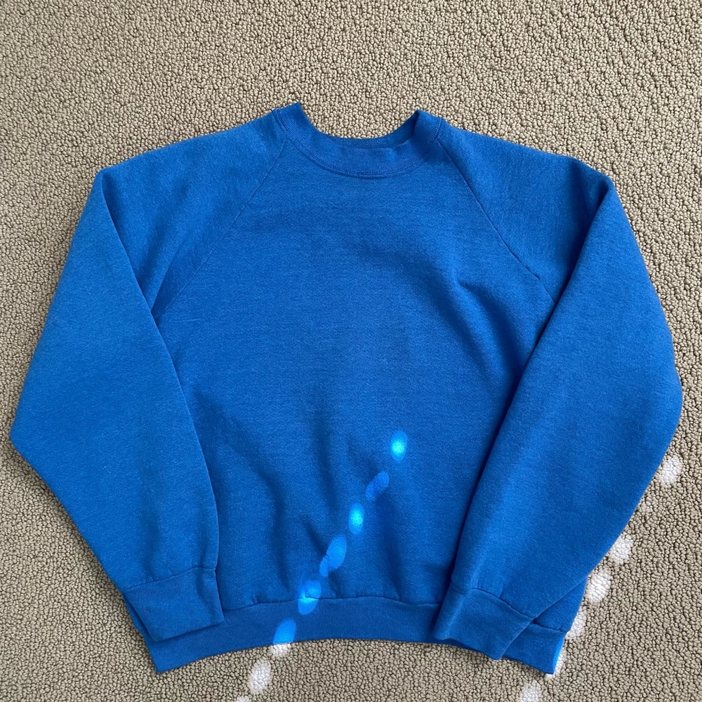 Vintage Fruit of the Loom Sweater Blue